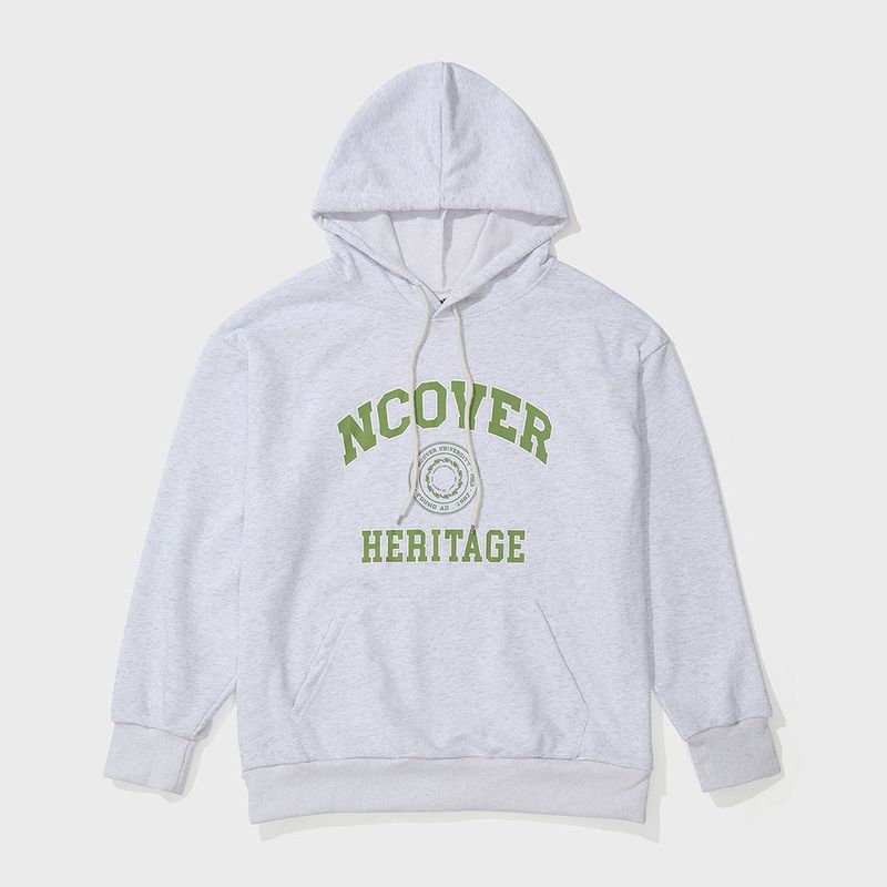 NCOVER(エンカバー)の「UNION BIG LOGO HOOIDE-WHITEMELANGE(Tops)」