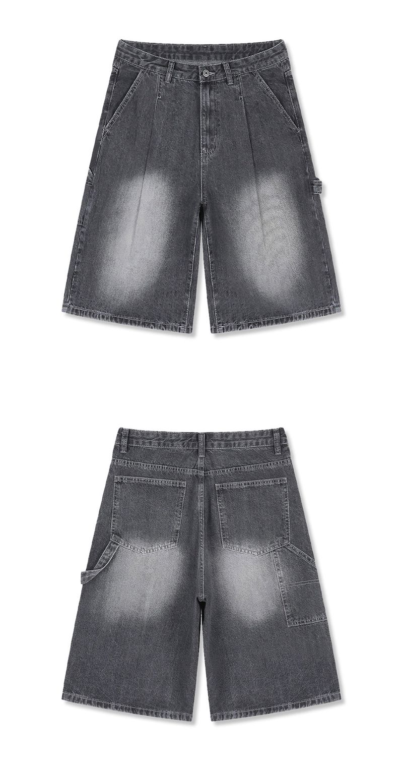 urban carpenter bermuda denim pants (gray)