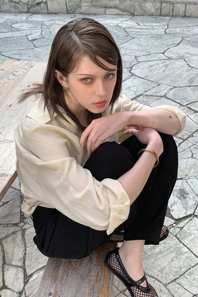 SAND-WASHING SHIRT_BEIGE