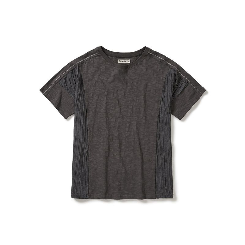 karactor（カラクター）の「Crease half T-shirts / Charcoal（Tops）」