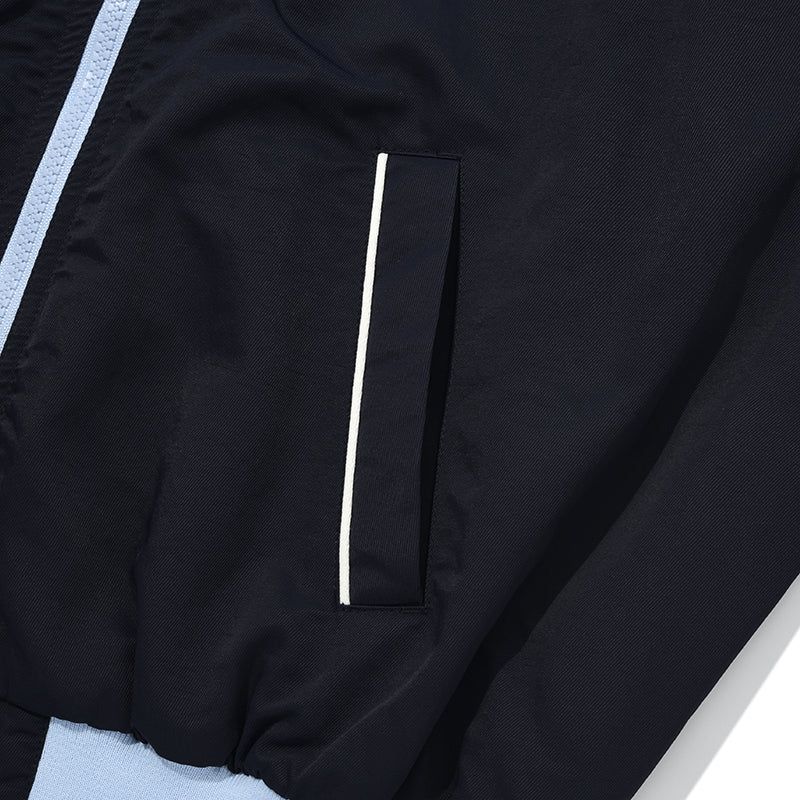 UNI LOGO WAPPEN CROP BLOUSON JACKET [NAVY]