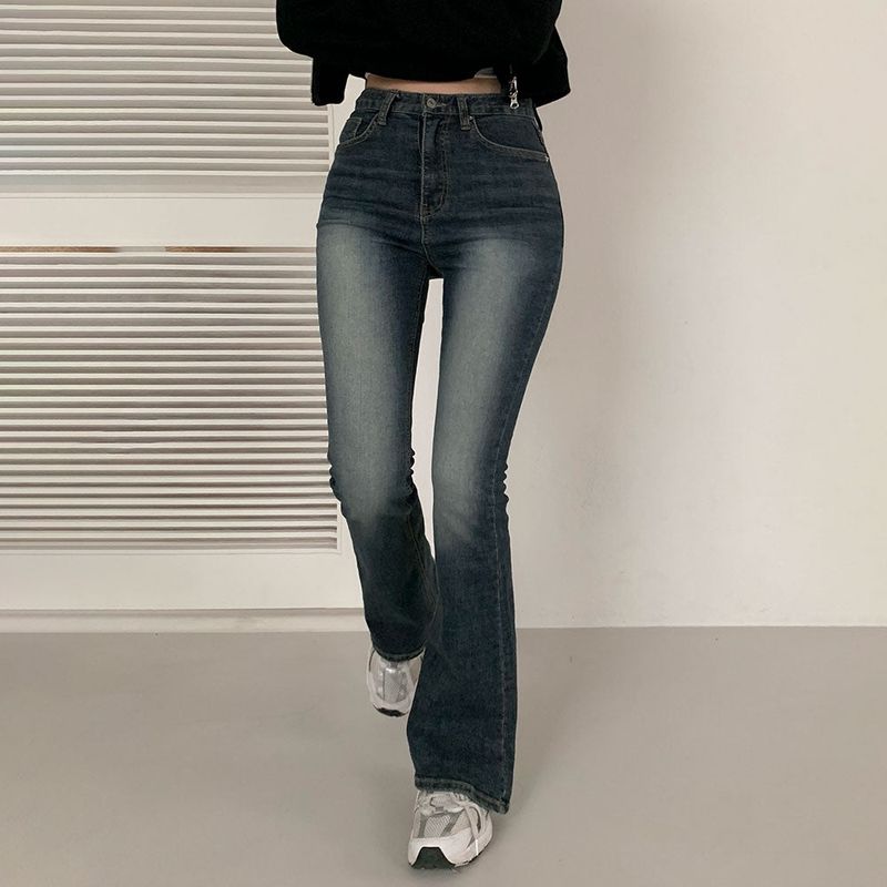 [BELLIDE MADE] Vintage Washed Bootcut Denim Pants
