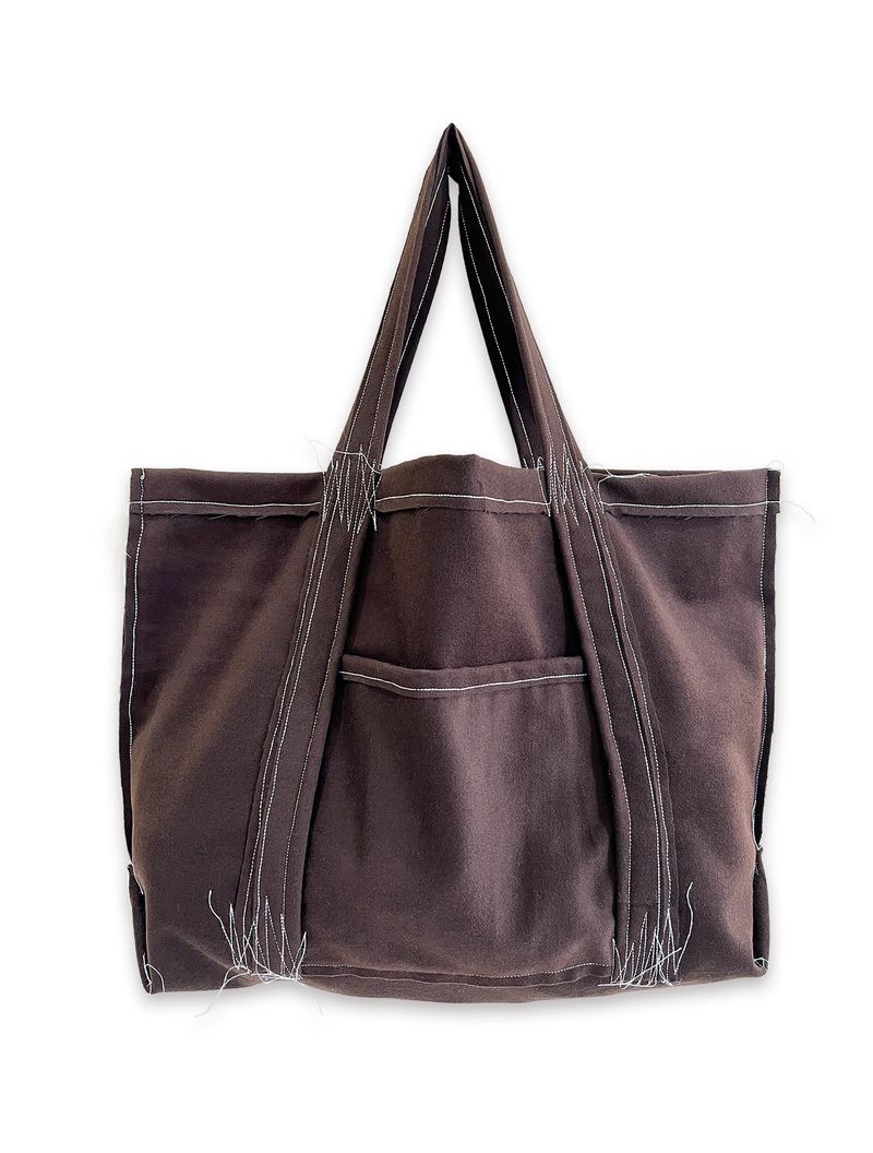 nought（ノウト）の「O Logo Drawing Stitch Bag / Brown（Bags）」