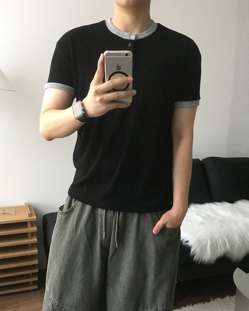Hail Ringer Short Sleeve Knit