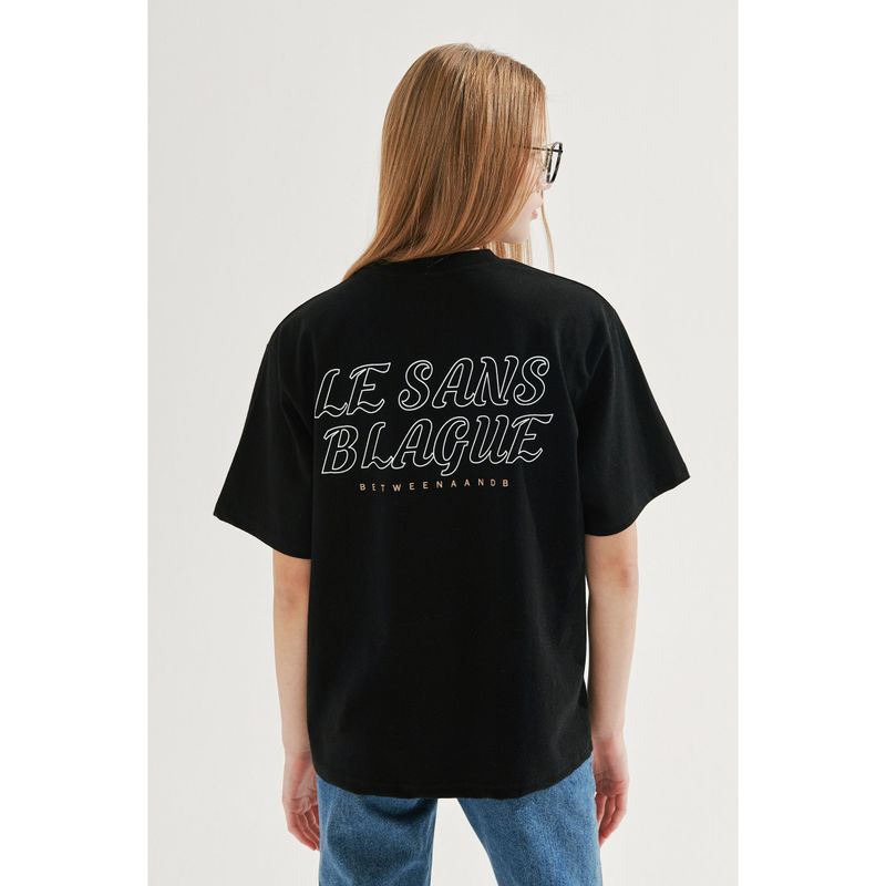 L.S.B PRINT T-SHIRT_BLACK