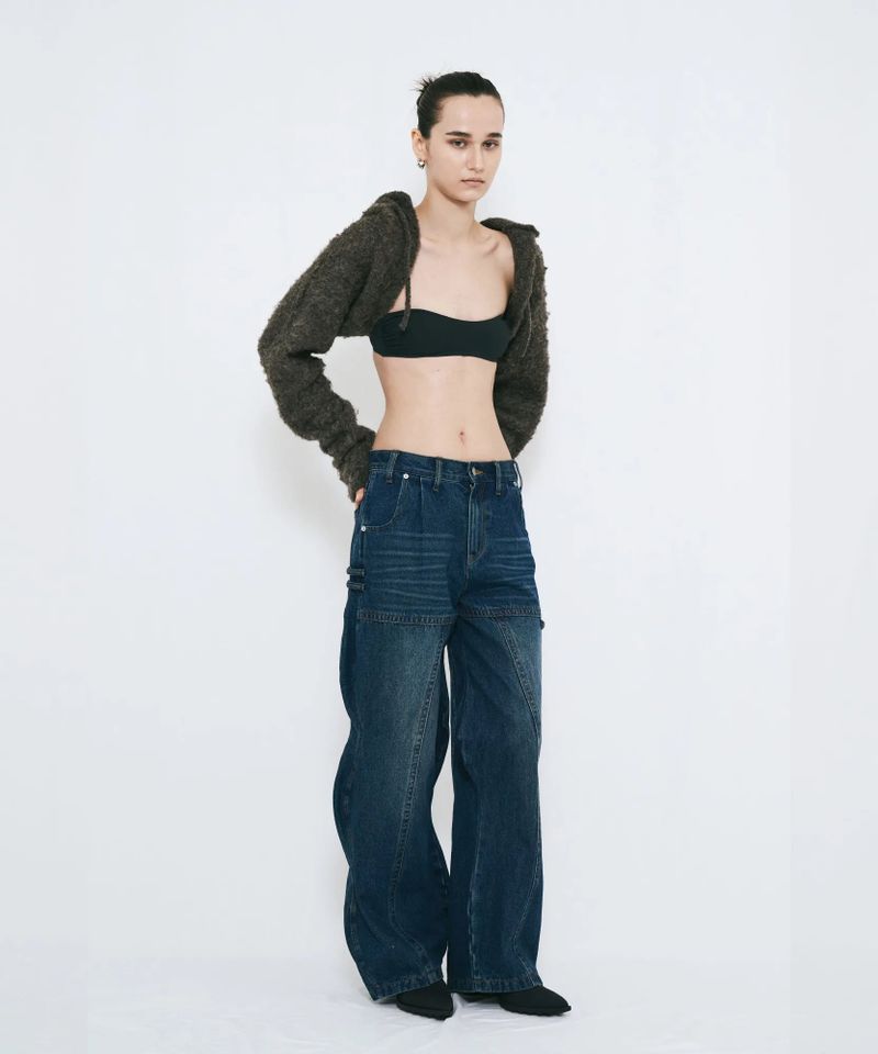 WAVE DENIM PANTS
