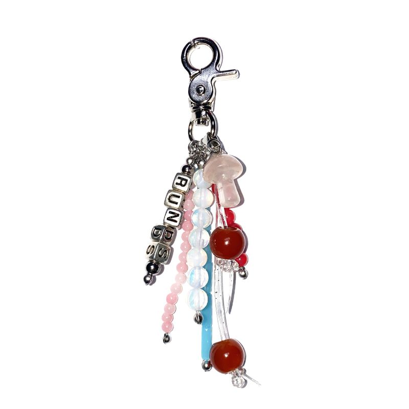 RUNDS(ランド)の「mushroom gemstone keyring (pink)(Toys/Key Holders)」