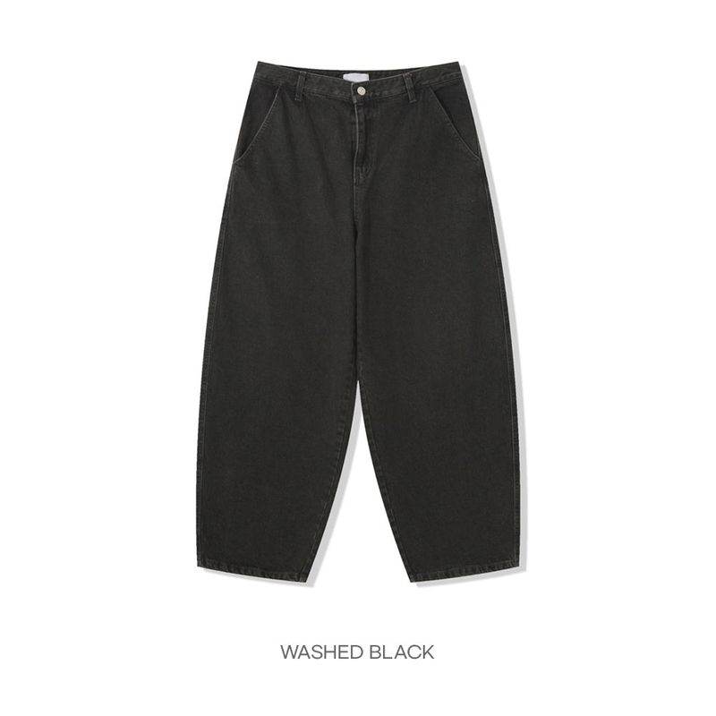 Cattle painting denim pants -2C