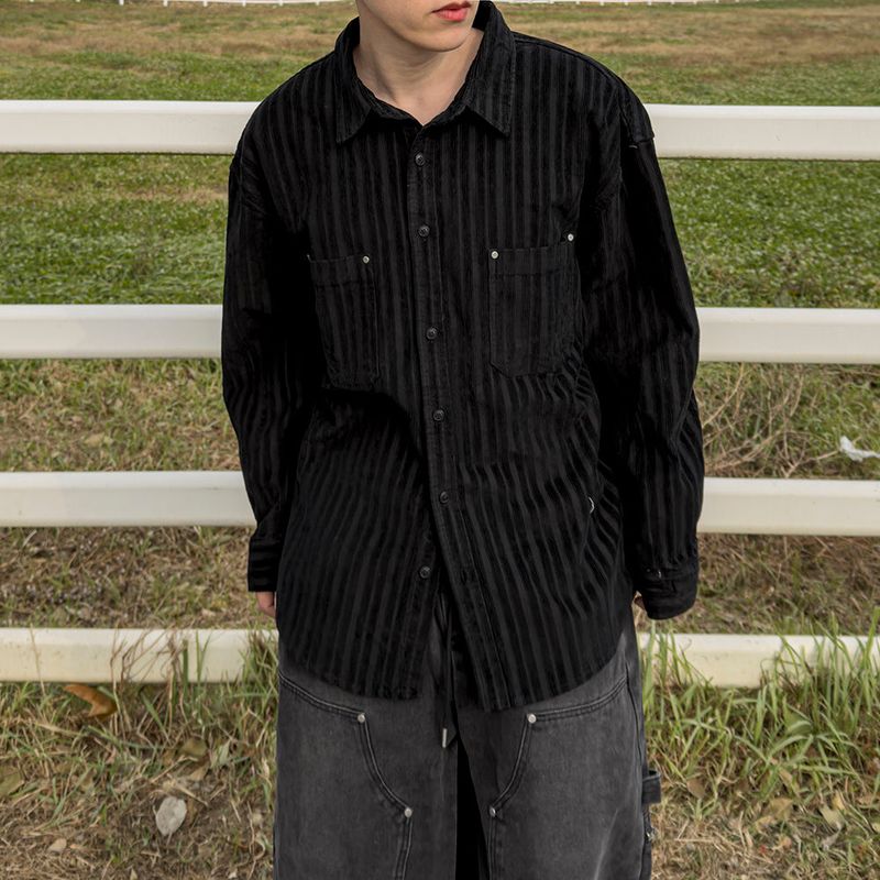 Berl heavy corduroy rivet shirt
