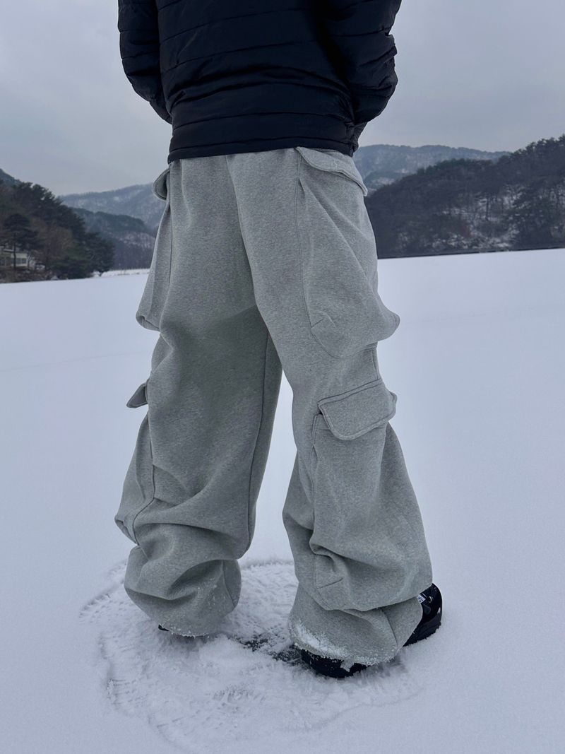Double Pocket Multi Cargo Sweatpants 4C