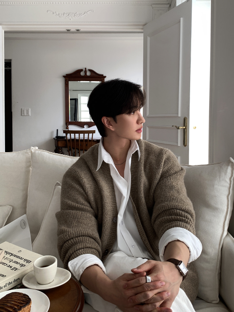 LOOKPLE（ルックプル）の「All Day Heavy Y-Neck Hearty Knit Cardigan（Tops）」