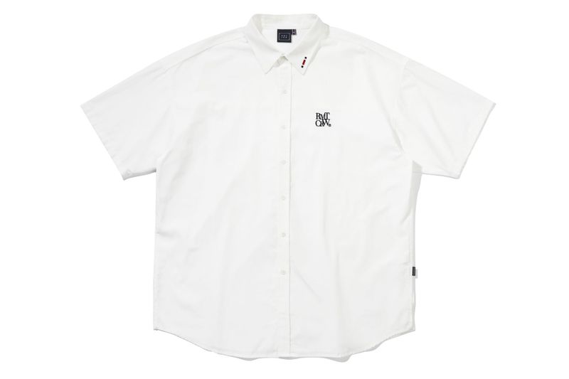 ROMANTIC CROWN(ロマンティッククラウン)の「RECENT LOGO OXFORD SHIRT_WHITE(Tops)」