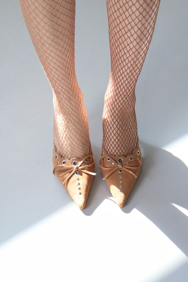 sand glitter mesh tights (2colors)