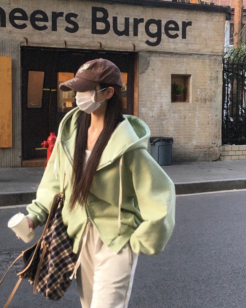 BEIDELLI（ベイデリー）の「[Bellied made] Movening Color Blocking Two-Way Hooded Zip-up（Tops）」