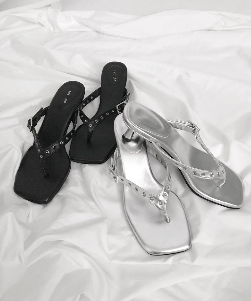 nova eyelet flip-flop (2colors)