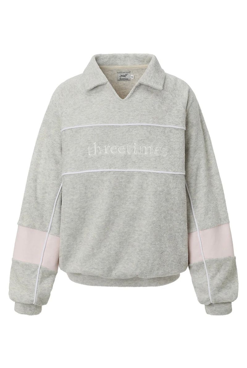 Terry block sweatshirt