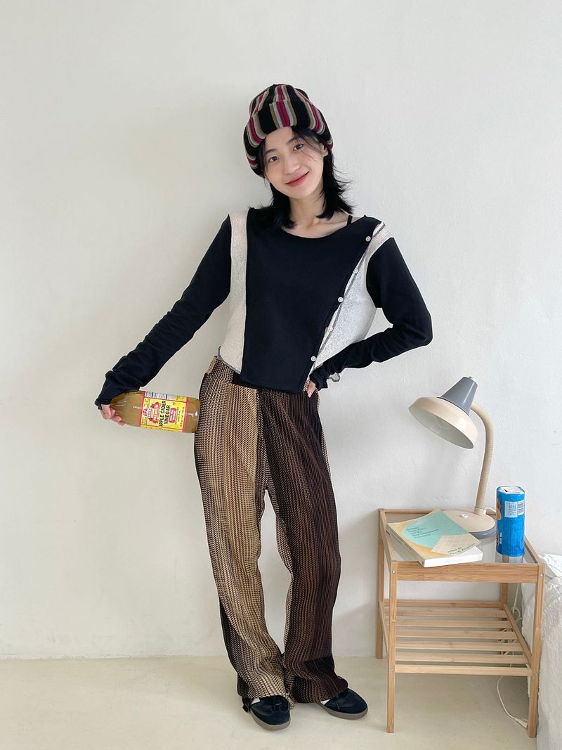 Retro color beanie 