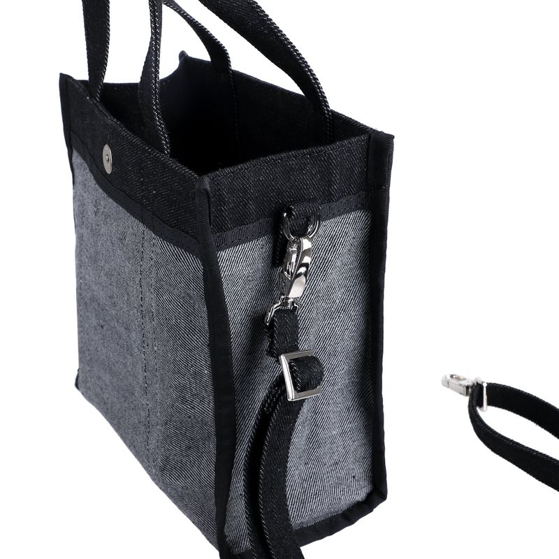DENIM TOTE BAG MINI MI BLACK