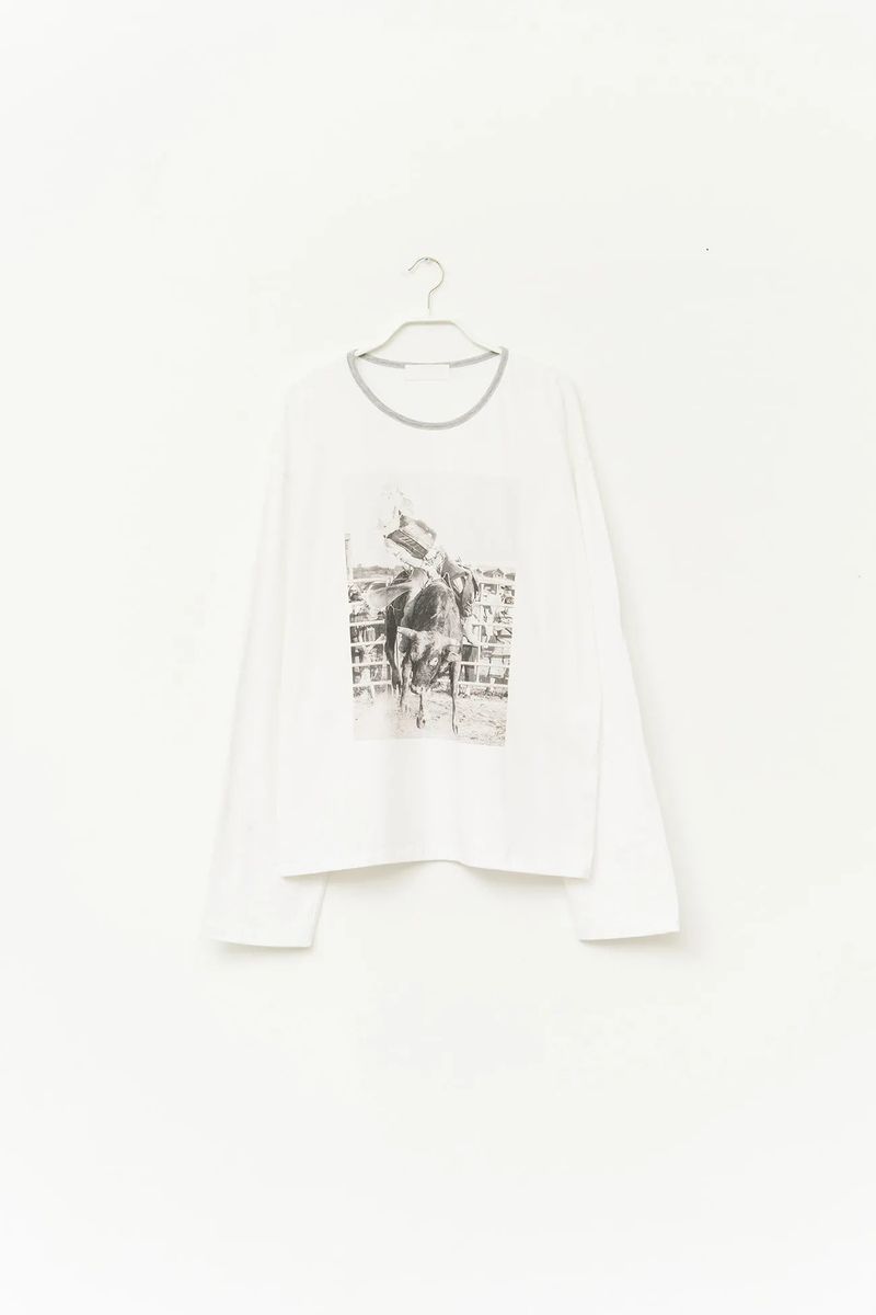 (W) Cow Printed Top
