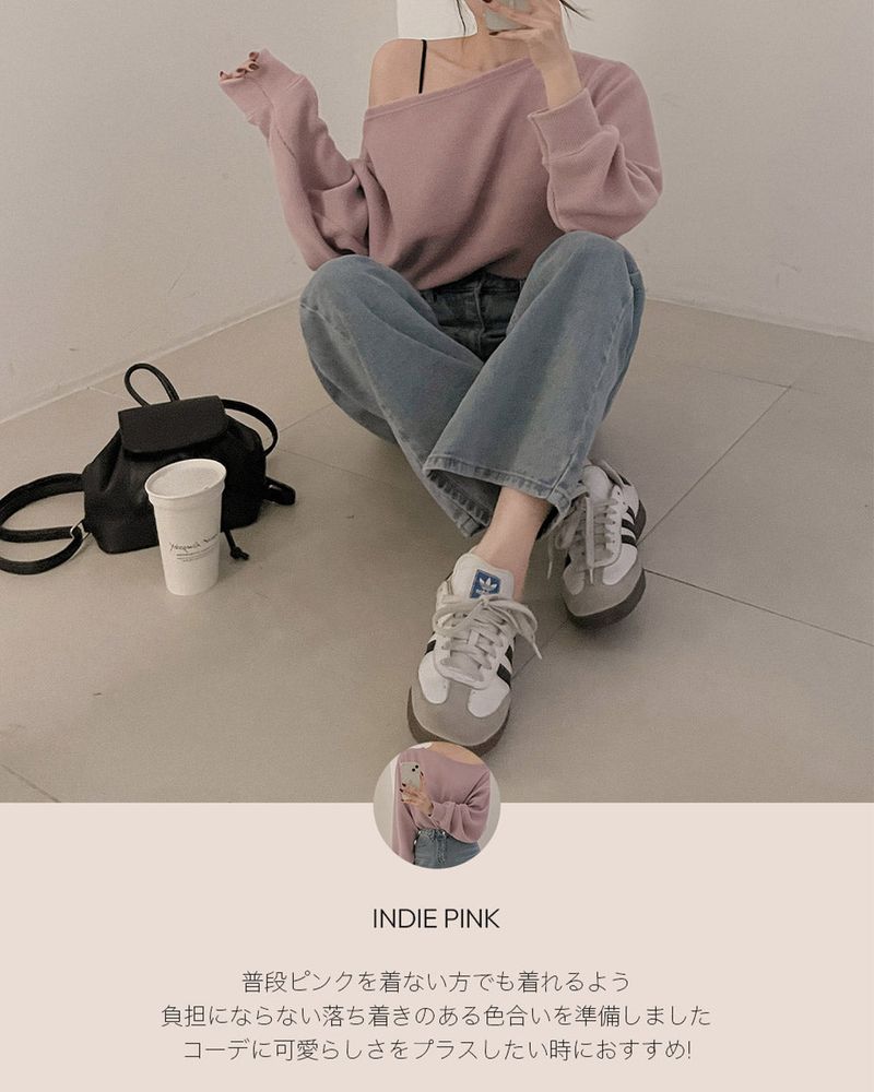 【MADE】Off-shoulder man-to-man