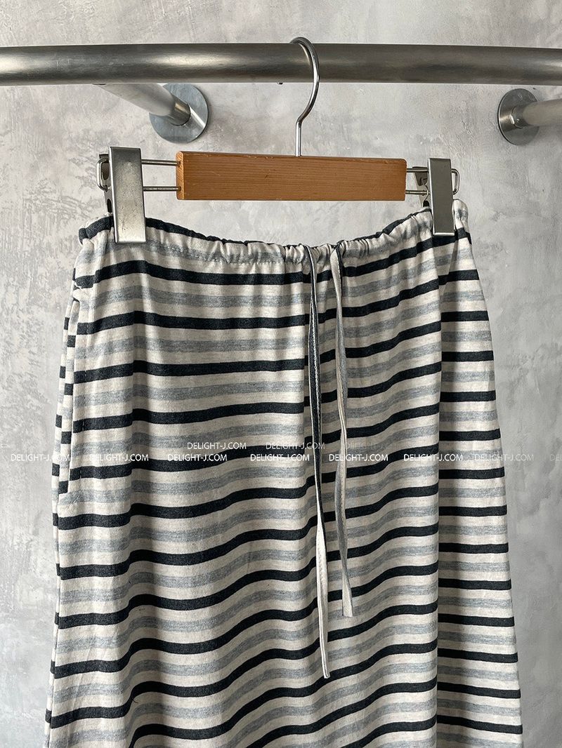 Stripe Juri Maxi Long Skirt