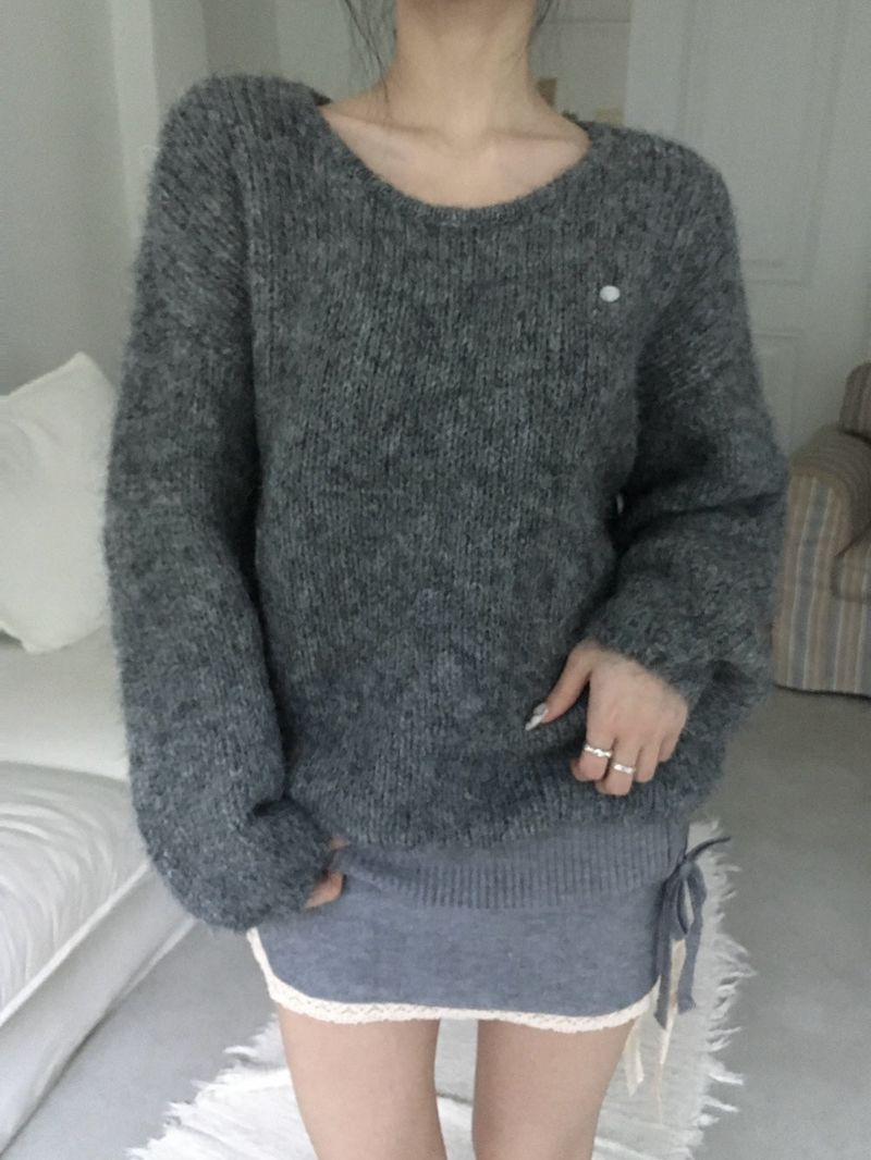 Angora Knit Sweater