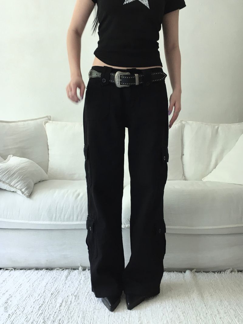 button cargo pants
