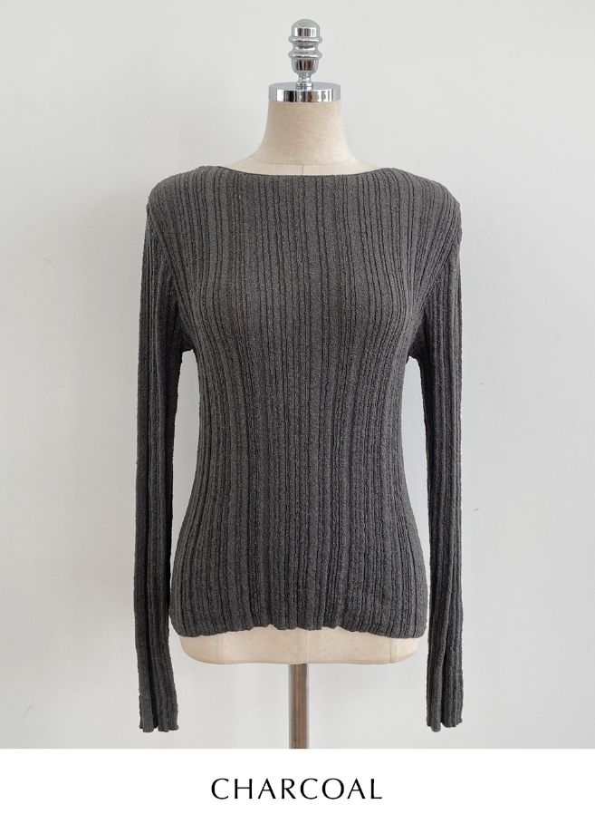 Newton Boatneck Ribbed Knit