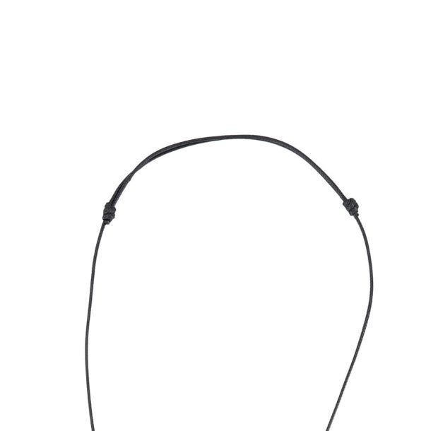 Formica Oval Leather Strap Necklace