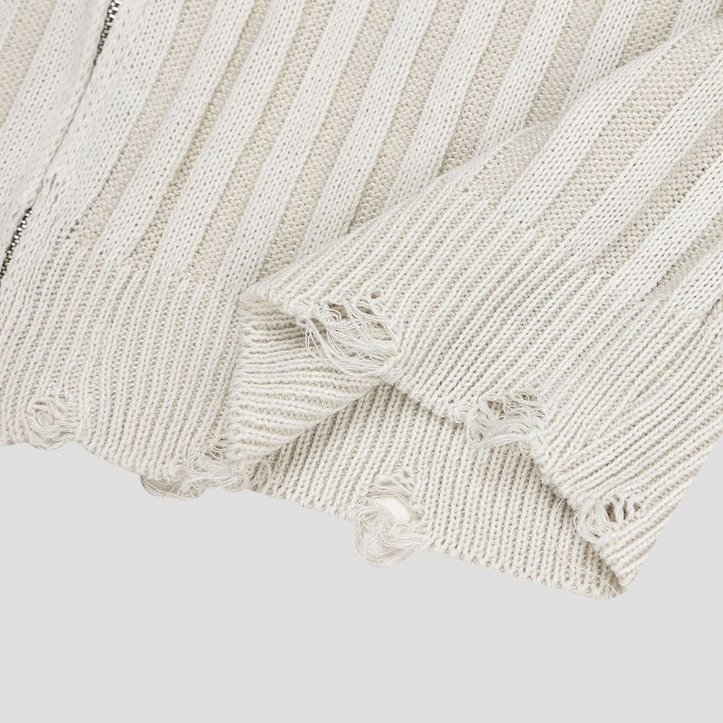 DL Ribbed Half Summer Zip-up 4C
