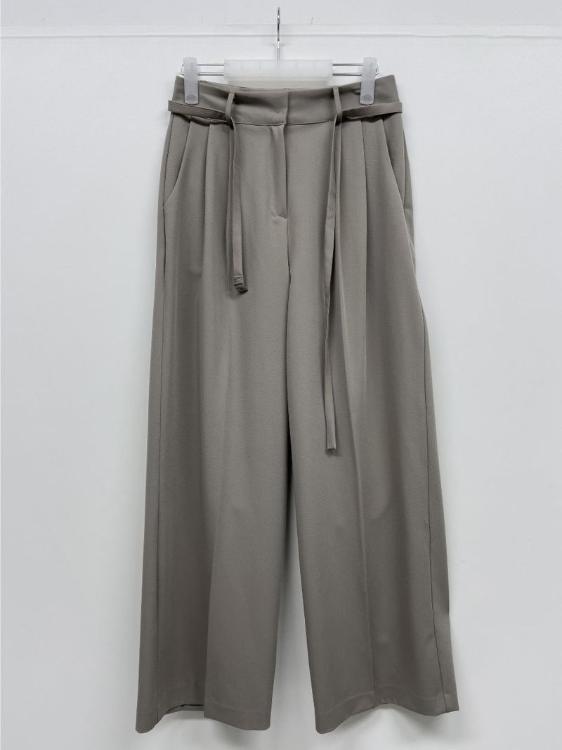 Davi Belted Wide Slacks