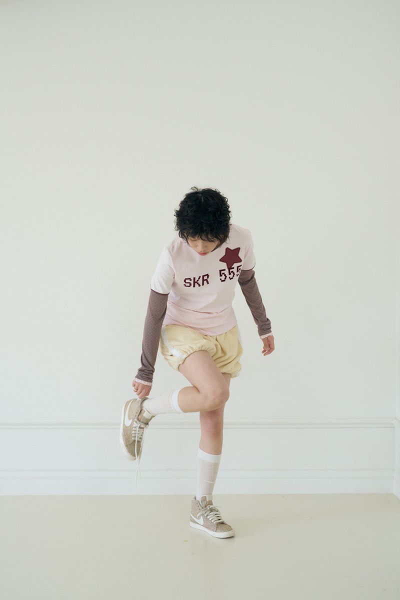 SKR 555 LAYERED TOP (PINK)