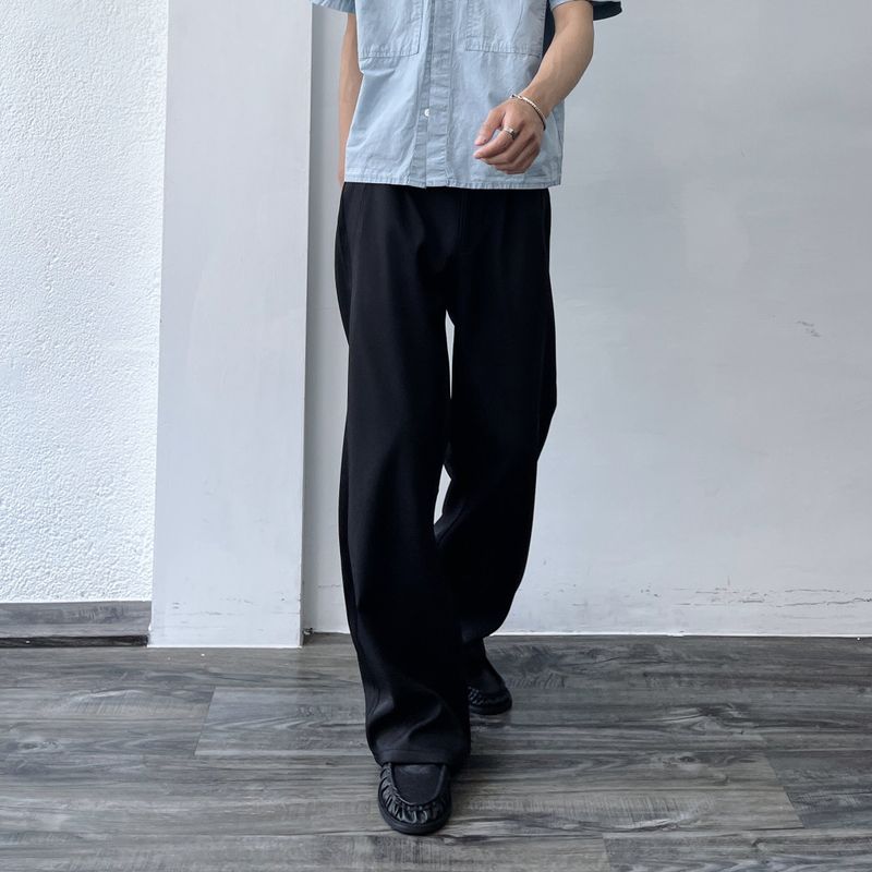 Bias Panel Wide Trousers