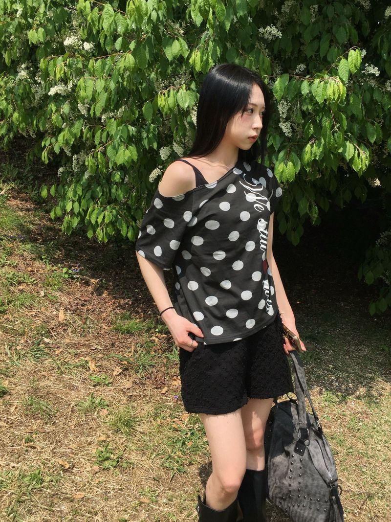 Popo Boucle banding short pants (3c)