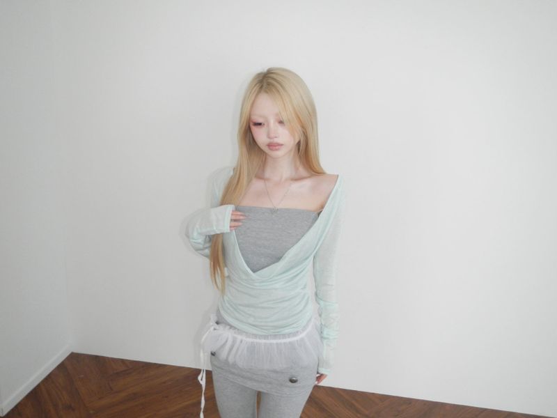 have drape mint top