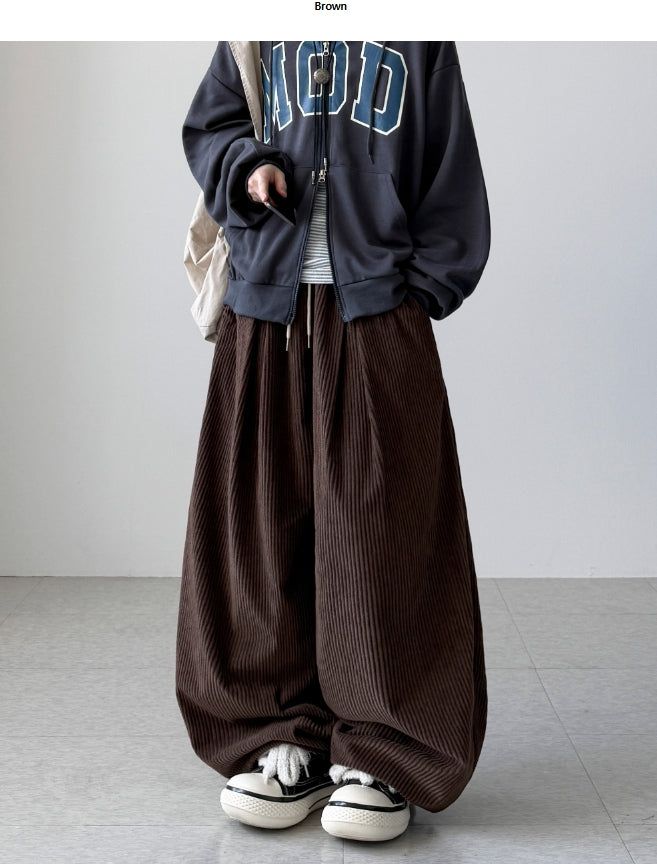 YOURNUS（ユアナス）の「Bowl Pintuck Corduroy Pants（Pants）」