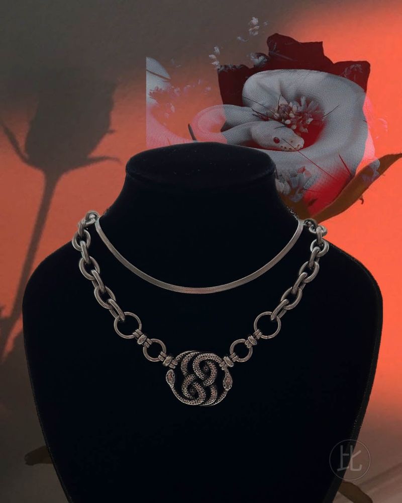 twist two snake necklace
