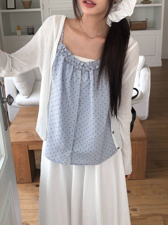 Hyoma V-neck Button Basic Knit Cardigan