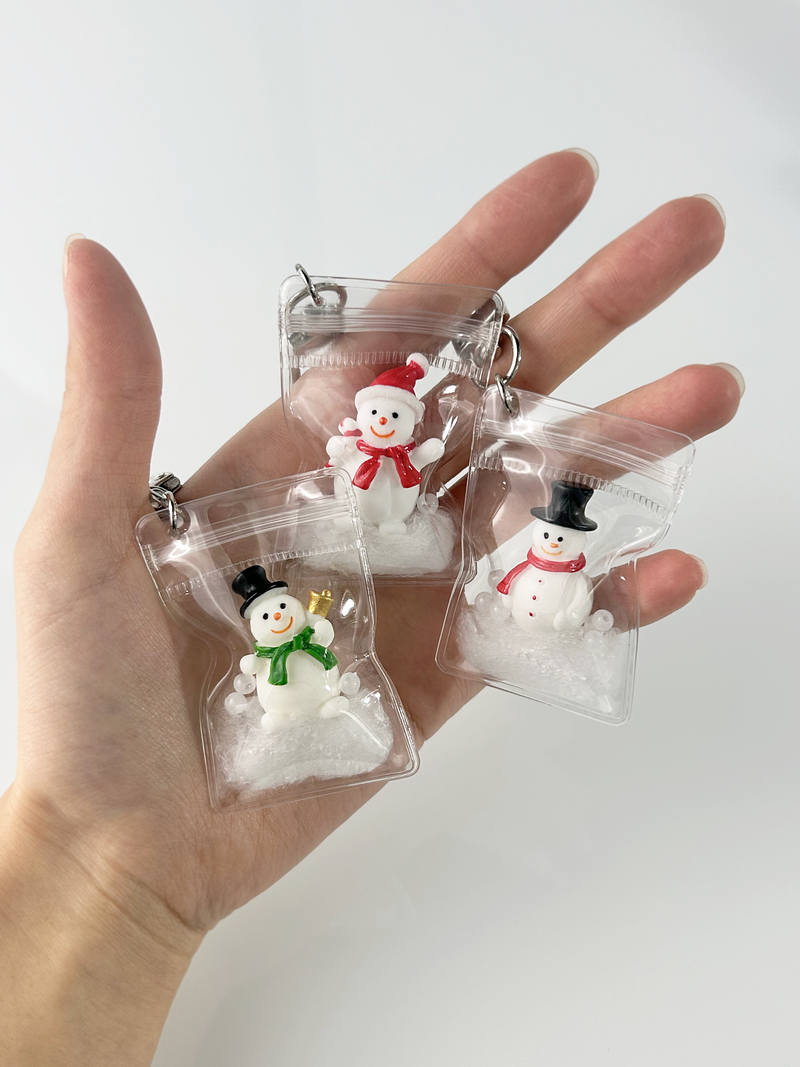 Snowman Pocket Keyring(3color)