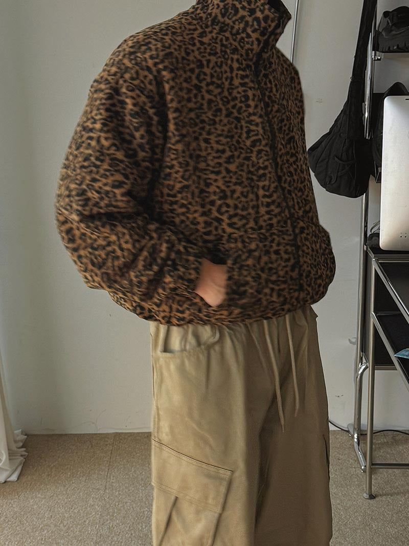 ASCLO Leopard Fleece Zip Up (2color)