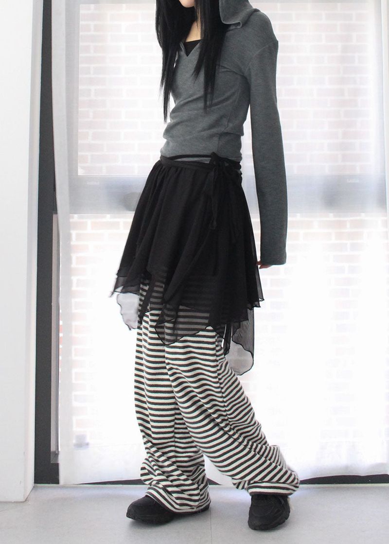TERRY STRIPE PANTS