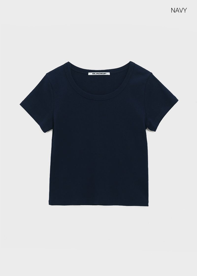 [B-BASIC] Standard U-Neck Short Sleeve T-Shirt (3SIZE)
