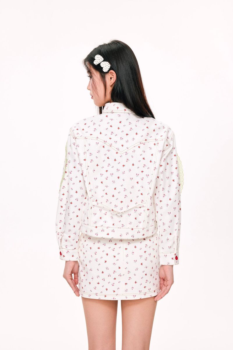 Handle with Care Mini Skirt (White)