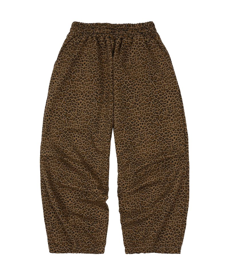Two-Tuck Wide Pants Leopard