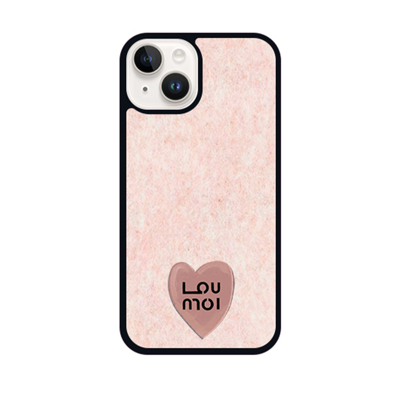 LOUMOI(ロウモイ)の「プレゼントシリーズニットラブ : ピンク 携帯ケース (ケースのみ)(スマホグッズ/小物)」