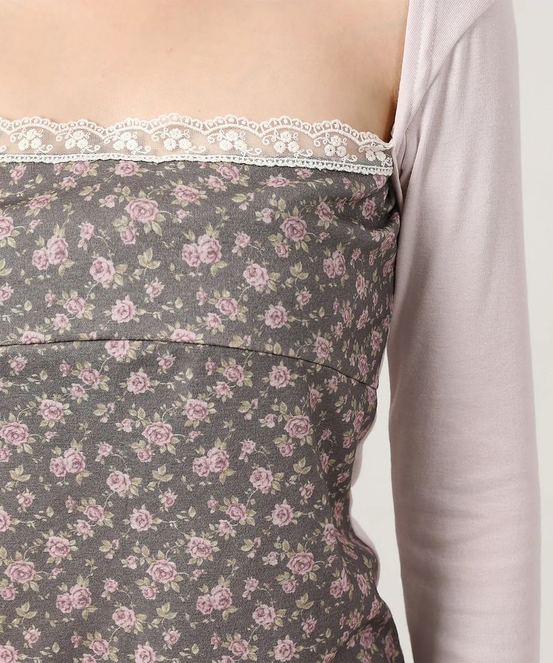 Layered Floral t-shirt_pink
