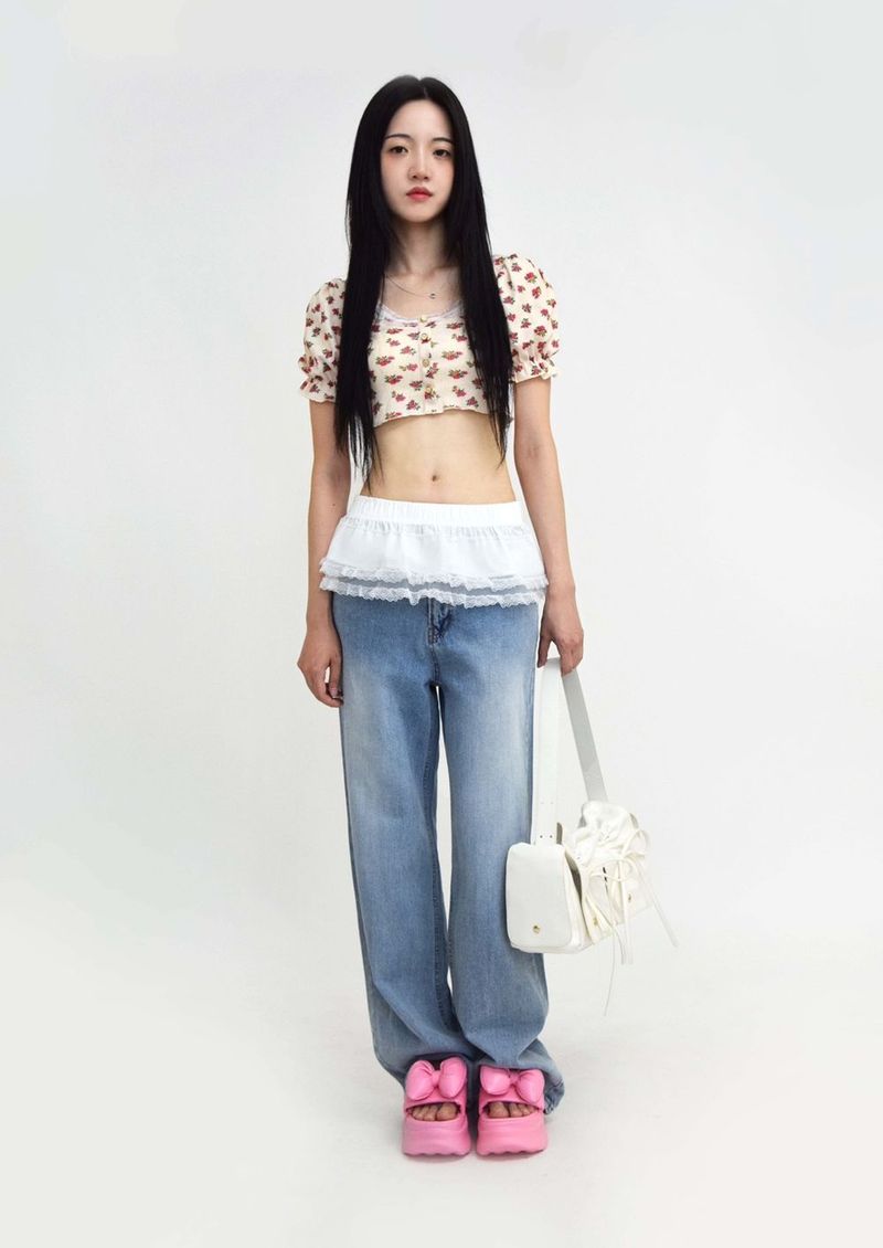 Square Ribbon Crossbody Bag(2colors)