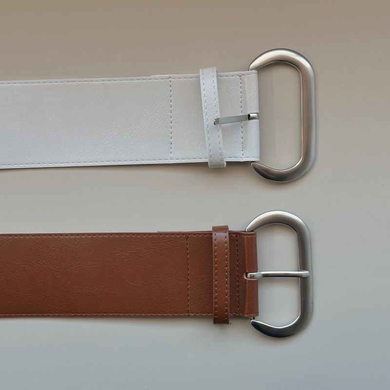 Leather lock belt