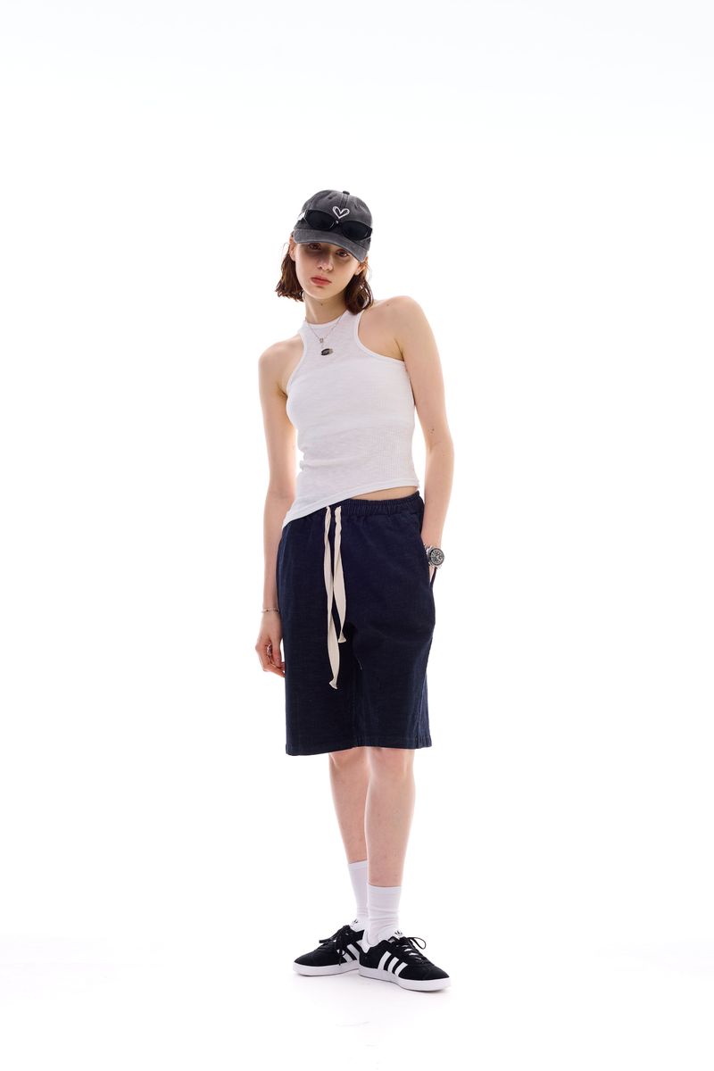 UNBALANCE SLEEVELESS TOP / WHITE