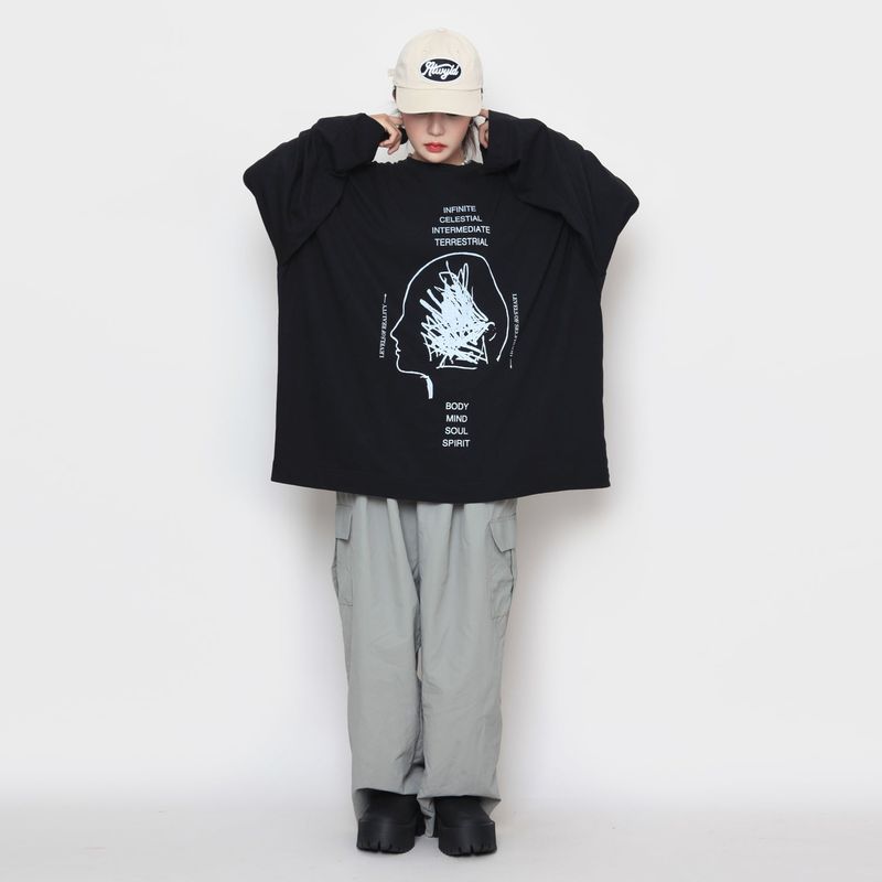 Brain over long sleeve T